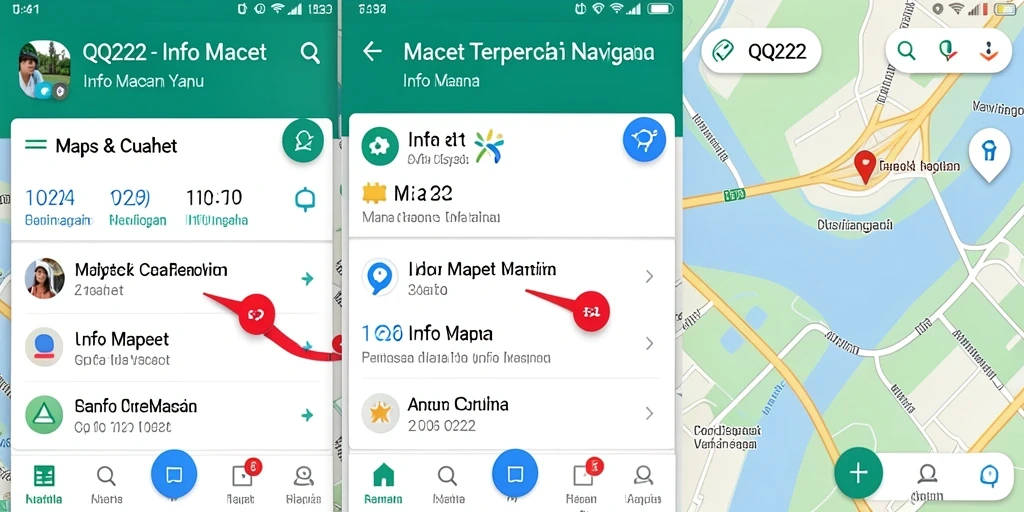 Tampilan utama QQ222 menunjukkan informasi lalu lintas yang terupdate.