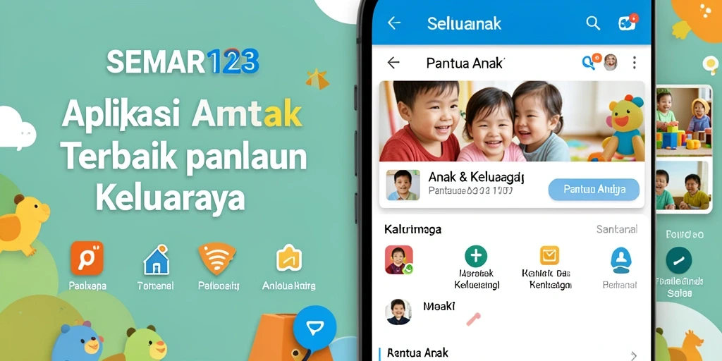 Antarmuka SEMAR123 yang intuitif untuk memantau anak dengan mudah.